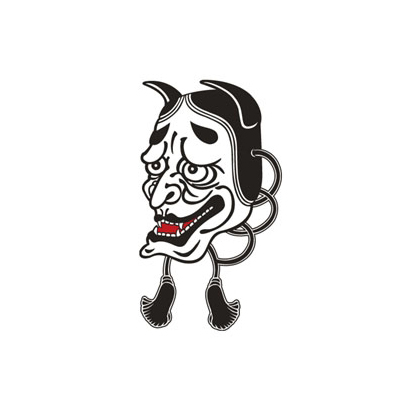 タトゥーシール 黒般若