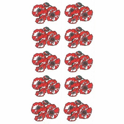 タトゥーシール ケシの花2