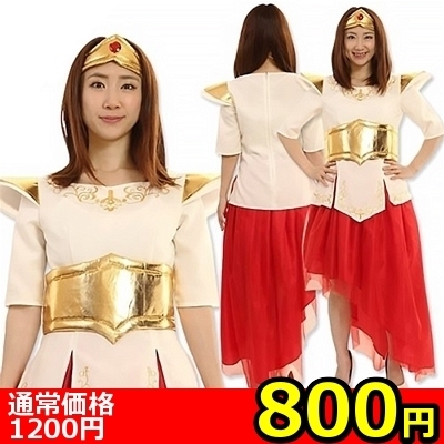 【800円★数量限定】笑ってもいいんだよドレス UNISEX 男女兼用 レッド<お一人様1点限り>